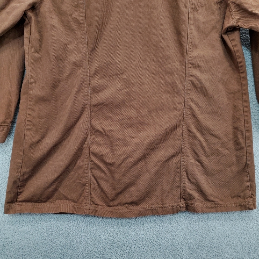 Jessica London Jean Jacket Womens Plus Size 24W Brown - Picture 9 of 10
